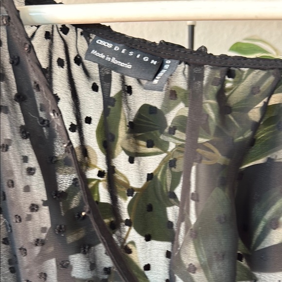 ASOS Vintage look Black Sheer Women's Top - Picture 2 of 4